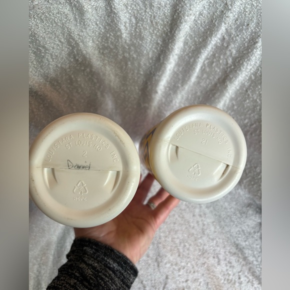 Vintage Coca Cola Water Bottle w/Straw and Lid Can't Beat The Real Thing (2) - Picture 6 of 8